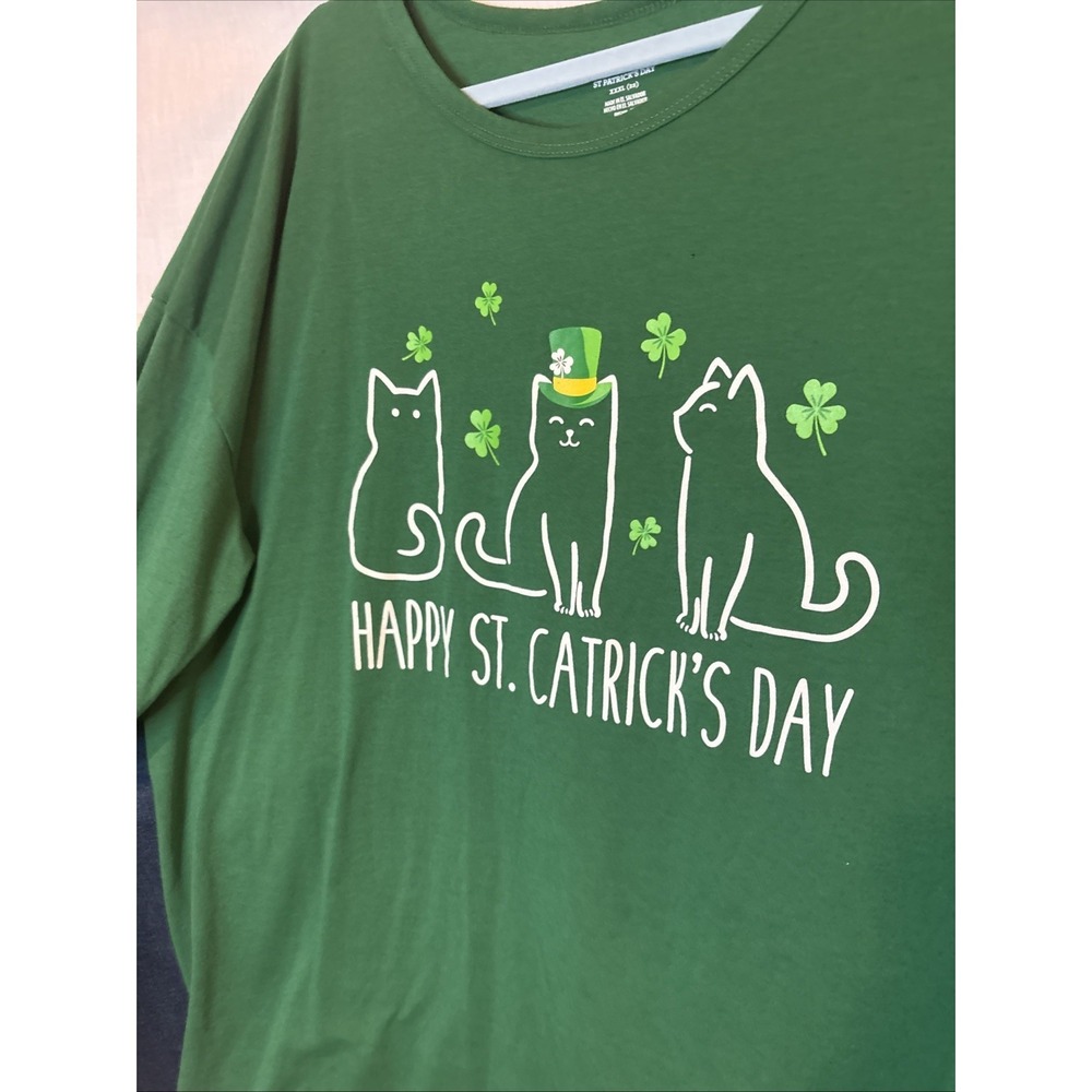 Way To Celebrate "Happy St.‎ Catricks Day" Green XXXl (22) Long Sleeve T-Shirt